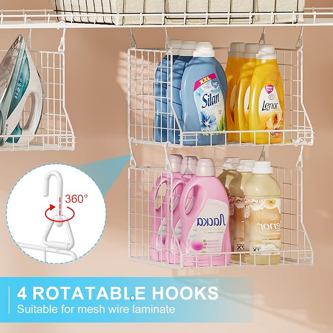 3-Tier Foldable Laundry Basket Organizer - Image 4