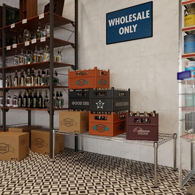 21" Deep x 48" Wide x 14" Height Wire Shelving Kit | 1-Tier | NSF Commercial - Image 7