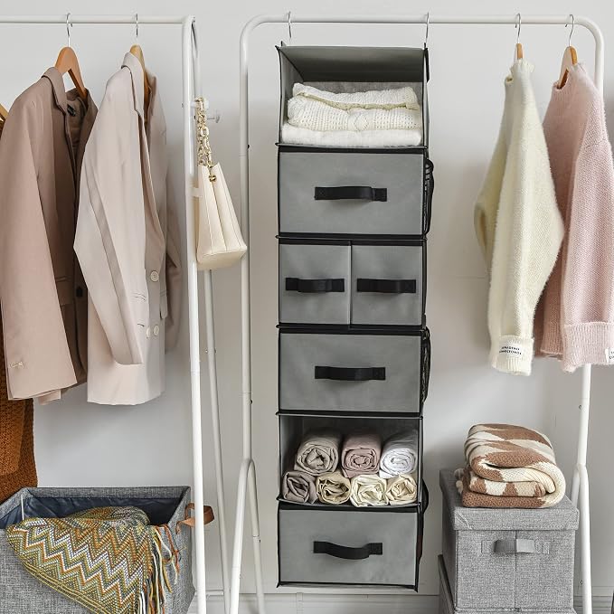 GRANNY SAYS Hanging Closet Organizer 6 Shelves, Closet Organizers and Storage - Image 8