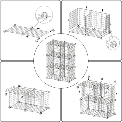 C&AHOME Wire Cube Storage, 6 - Image 9