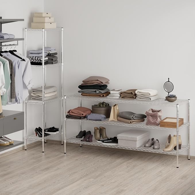 21" Deep x 72" Wide x 34" Height Wire Shelving Kit | 3-Tier | NSF Commercial - Image 7