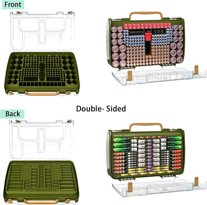 ALCYON Large Capacity 269 Battery Organizer Storage Case - Image 2