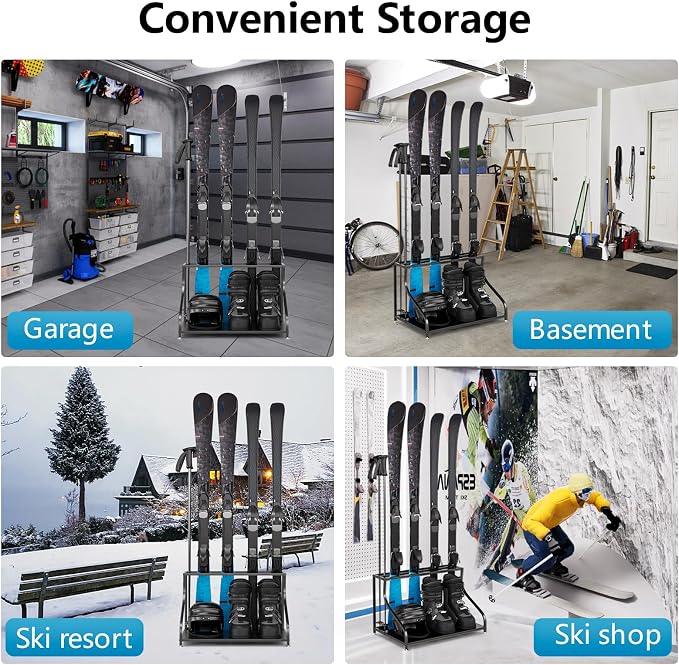 Ski Storage Rack-Holder Garage - Image 7