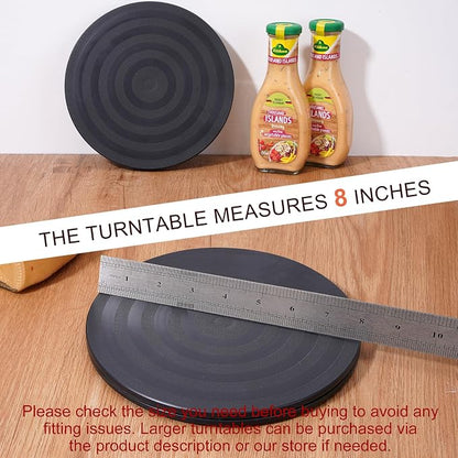 8 Inch Lazy Susan Turntable Organizer, Eichzer Premium Heavy Duty Rotating - Image 5