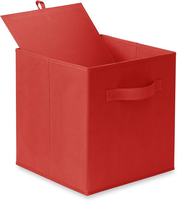 Casafield Set of 6 Collapsible Fabric Cube Storage Bins, Cubby Organizers & More - Image 8