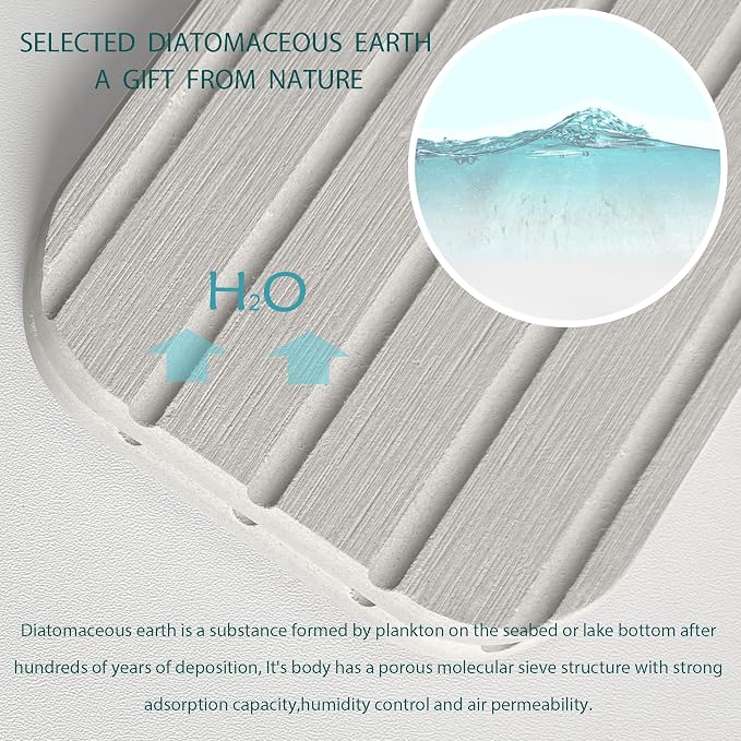 23.6inch x 4inch Kitchen Sink Faucet Mat, Water Absorbing Stone Faucet Splash - Image 7