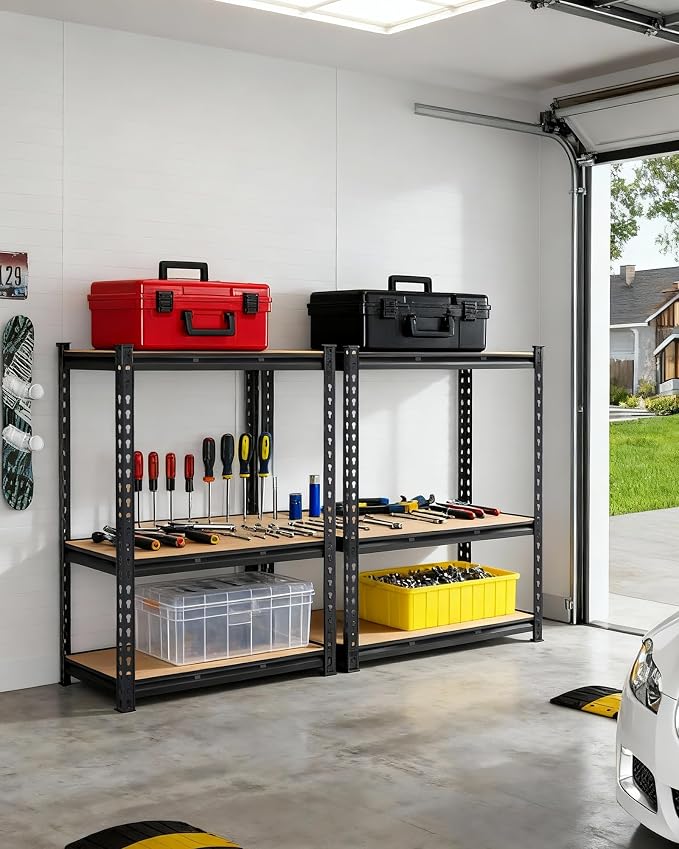 3-Tier Adjustable Metal Storage Shelving Unit, 1320 LBS Weight Capacity - Image 2