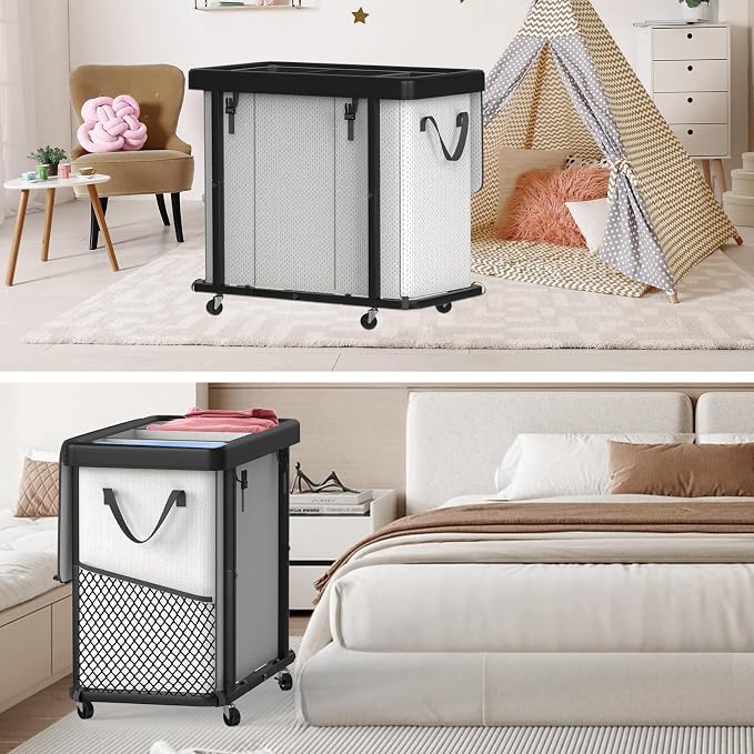 230L Large Fashion Laundry Basket - Image 7