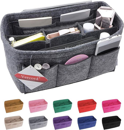 Vercord Felt Purse Organizer Handbag Insert Liner Shaper Bag in Bags - Image 4