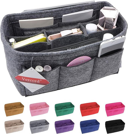 Vercord Felt Purse Organizer Handbag Insert Liner Shaper Bag in Bags - Image 4