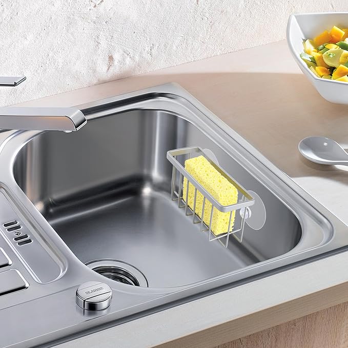 Sponge Holder for Kitchen Sink Suction, Stainless Steel Sponge Holder for - Image 6