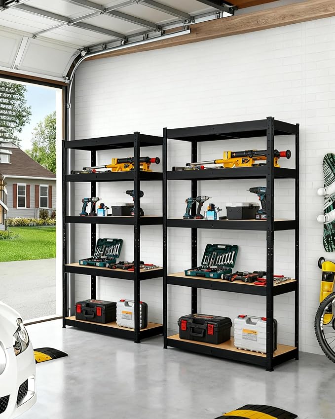Garage Storage Shelves, Loads 2500 LBS, Metal Storage Utility Racks - Image 8