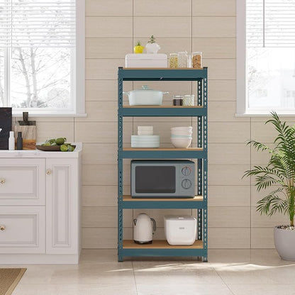 Topeakmart 5-Tier Utility Shelves, Metal Storage Shelves, Adjustable Shelving - Image 6