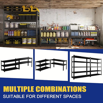 3000LBS Garage Shelving Units and Storage, Heavy Duty Shelf Rack, 5 Tier Shelves - Image 8