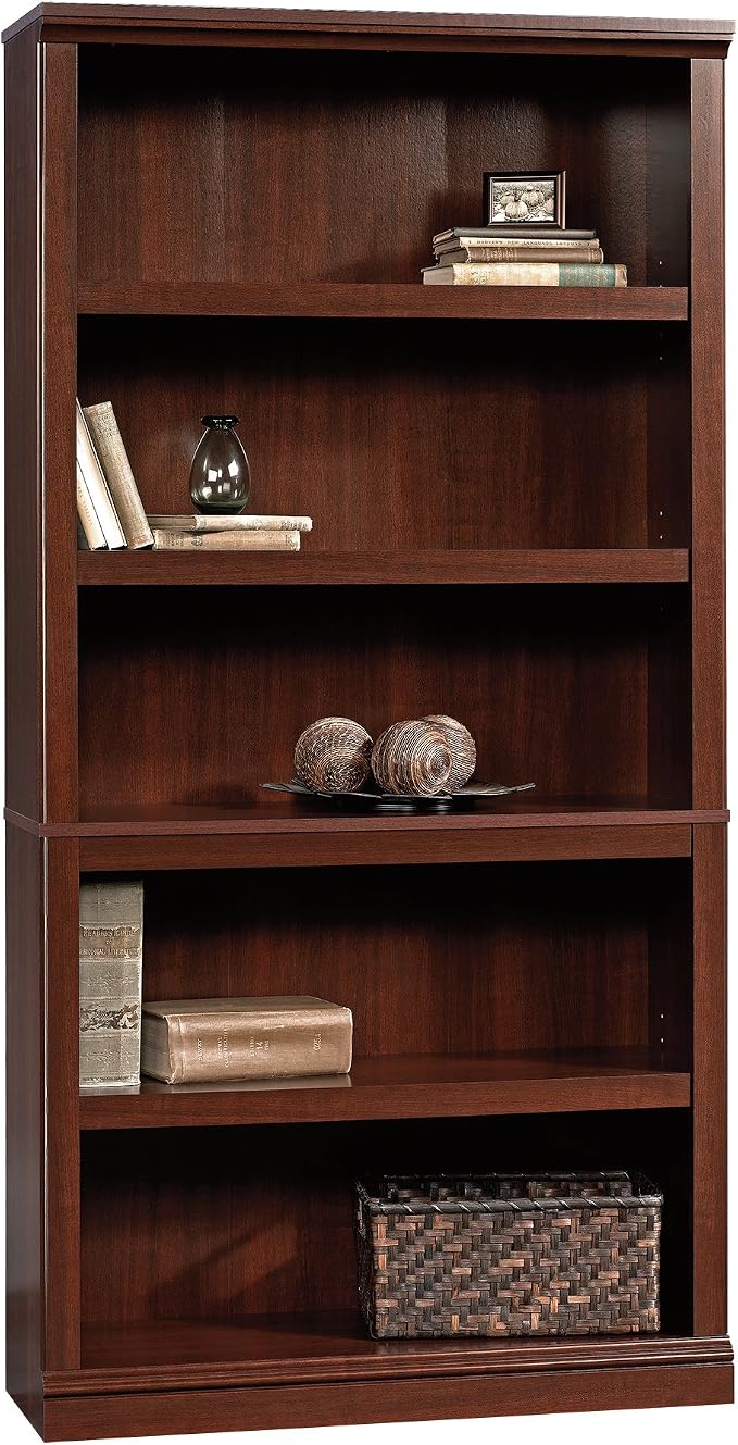 Sauder Miscellaneous Storage 5-Shelf Bookcase/ Book shelf, Select Cherry finish by SAUDER%C2%AE
