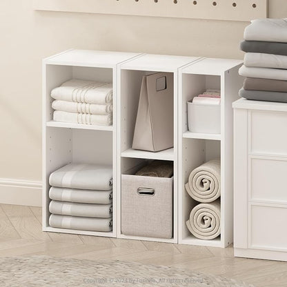 Furinno Reed 2-Tier Closet Organizers and Storage, Closet Organizer, Open Shelf - Image 3