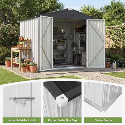 Patiowell 8x6 FT Outdoor Storage Shed - Image 4
