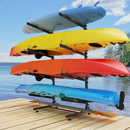 Bonnlo Kayak Storage Rack, Adjustable Heavy Duty Kayak Rack by Bonnlo