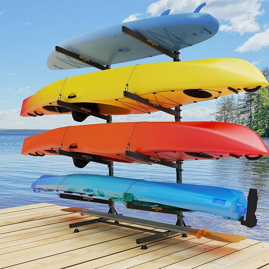 Bonnlo Kayak Storage Rack, Adjustable Heavy Duty Kayak Rack by Bonnlo