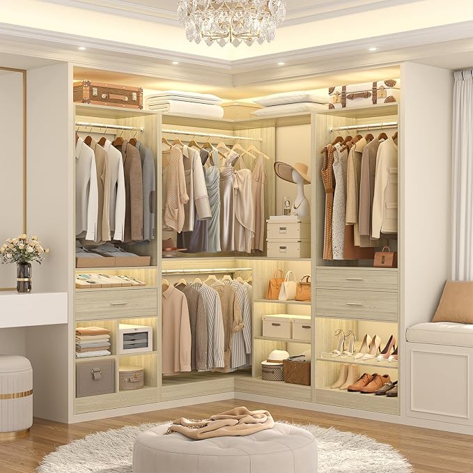 Unikito 86" Corner Closet System, Modular Closets Organizer - Image 2