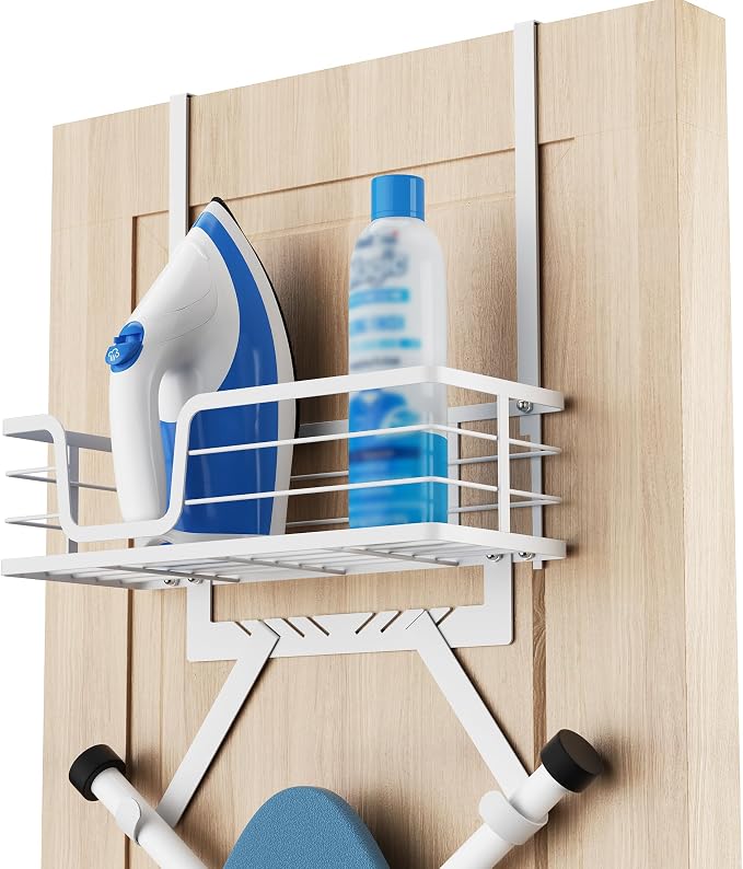 KES Ironing Board Hanger, Over The Door Ironing Board Holder Door Mount by KES