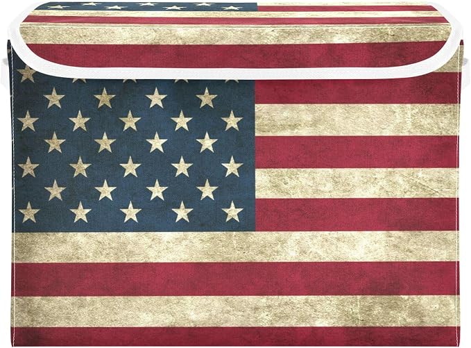 American Flag Storage Bins by LLCxigua