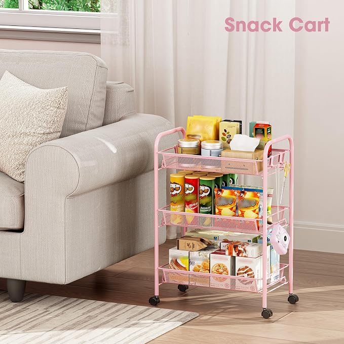 TOOLF 3 Tier Rolling Utility Cart - Image 8