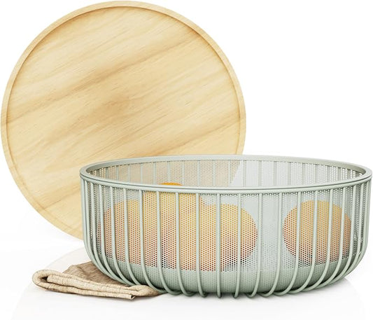 Metal Wire Mesh Fruit Baskets by Libken
