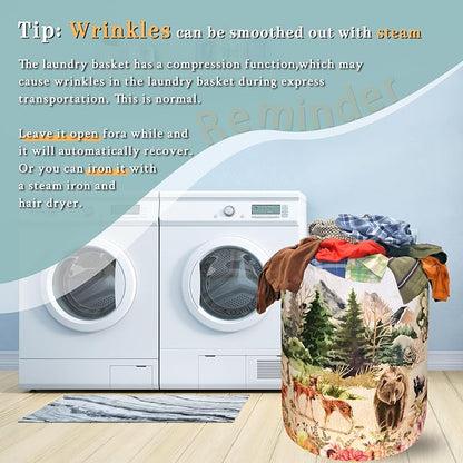 Watercolor Animals Laundry Hamper - Image 6
