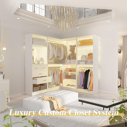 Unikito 86” Closet System, Large Corner Closets Organizer - Image 6