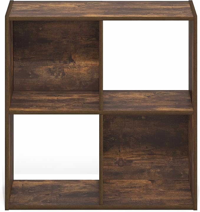 Furinno PELLI Book Shelf, 4-Cube Bookshelf - Image 7