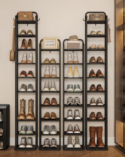 Hzuaneri Vertical Shoe Rack, Shoe Shelves, Wood Shoe Organizer - Image 8