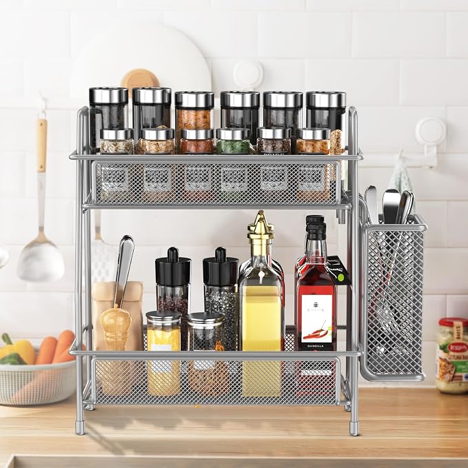 LEMIKKLE Spice Rack Organizer for Kitchen Counter, Spices Organizer and Storage - Image 5