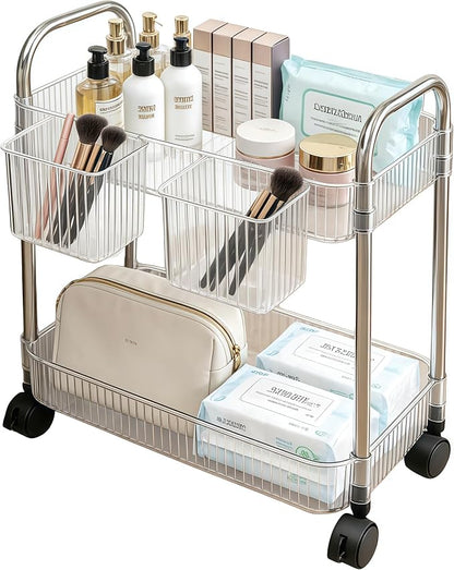 2 Tier Utility Rolling Cart by Ufriandz