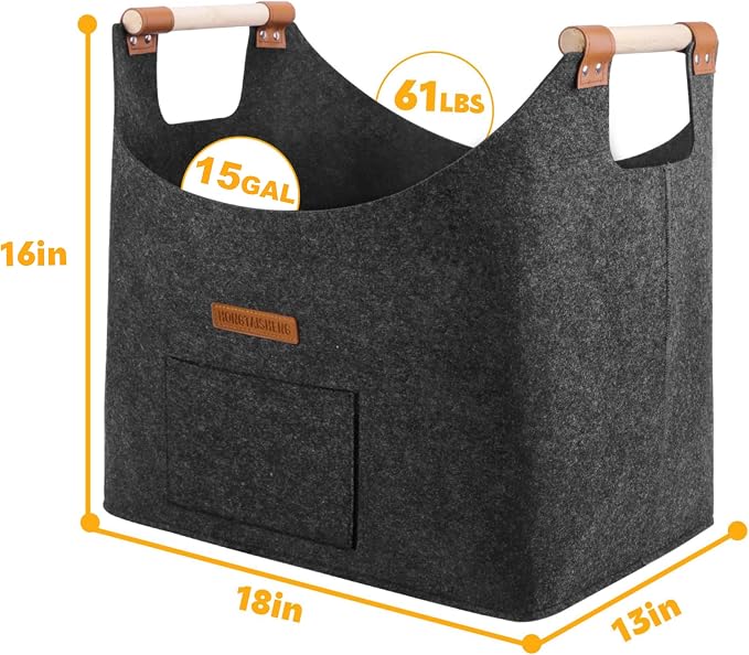XL 4MM Felt Firewood Carrier | Log Carrier - Image 2