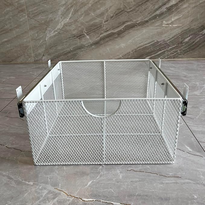 Pull Out Closet Drawer for Clothes | Sliding Wire Basket for Wardrobe Cabinets by Unknown