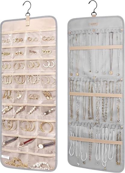 BAGSMART Hanging Jewelry Organizer Storage Roll by BAGSMART