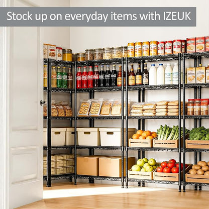 Storage Shelving Unit for Garage and Pantry, 13.8" D x 29.5" W x 59.5" H - Image 8