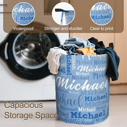 Custom Name Laundry Hamper, Personalized Laundry Baskets - Image 5