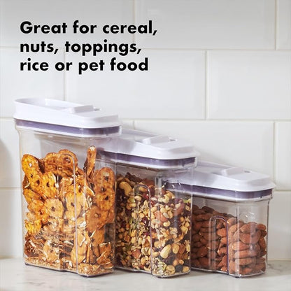 OXO Good Grips POP Large Cereal Dispenser, 4.5 Qt | White | Airtight | Pack of 8 - Image 2