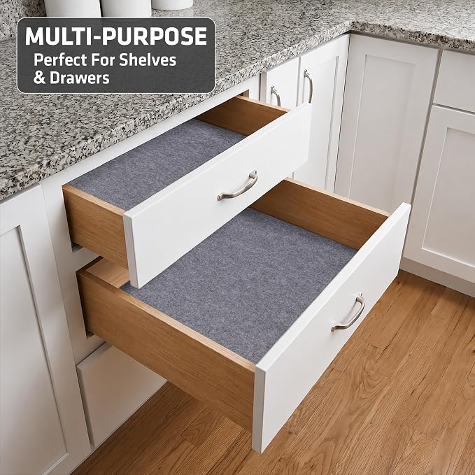 Drymate Premium Luxury Shelf & Drawer Liner, Thick Cushioned Fabric, - Image 7