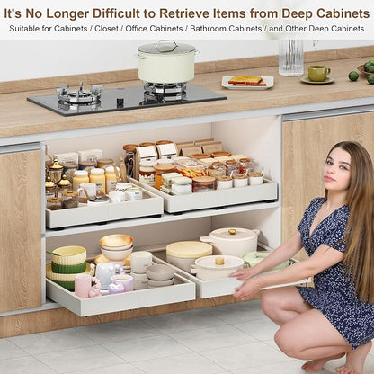 Pull out Cabinet Organizer, Width and Depth Expandable - Image 5