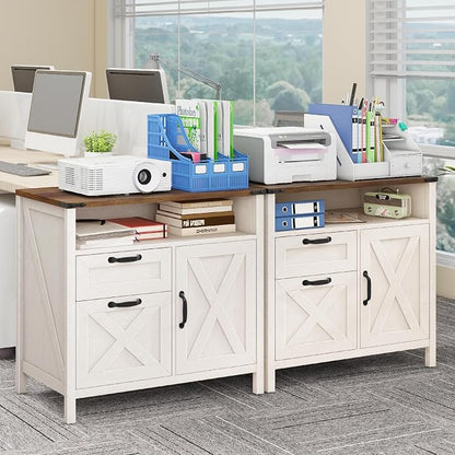 Halitaa 2 Drawers Farmhouse File Cabinet - Image 8