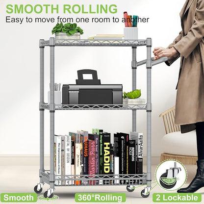 3 Tier Rolling Utility Carts - Image 4