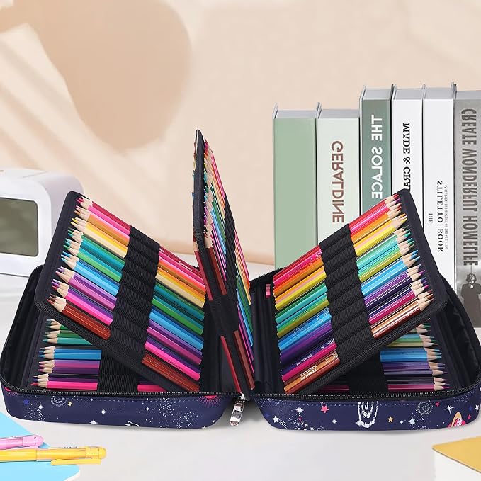 JAKAGO 220 Slots Colored Pencil Case Large Capacity Pen Holder - Image 8