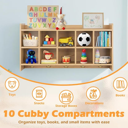 Wall Cubbies, 10 Cubby Storage Organizer - Image 5