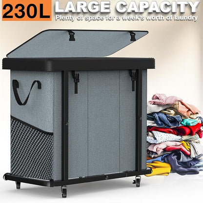 230L Large Fashion Laundry Basket - Image 3