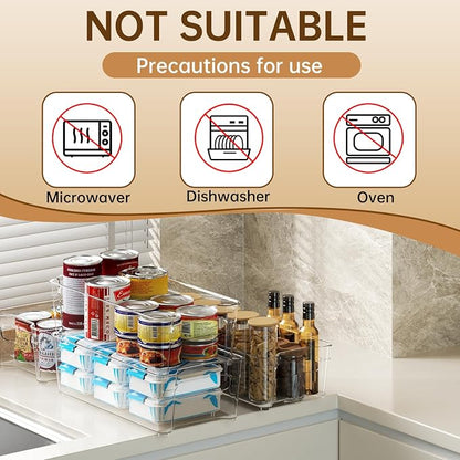 Clear Fridge Organizer, Refrigerator Organizer Bins - Image 5