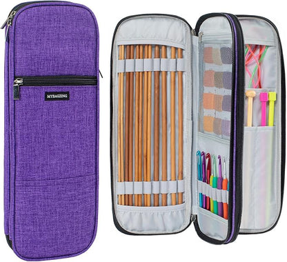 MYBAGZING Knitting Needles Case, Knitting & Crochet Accessory Organizer by MYBAGZING