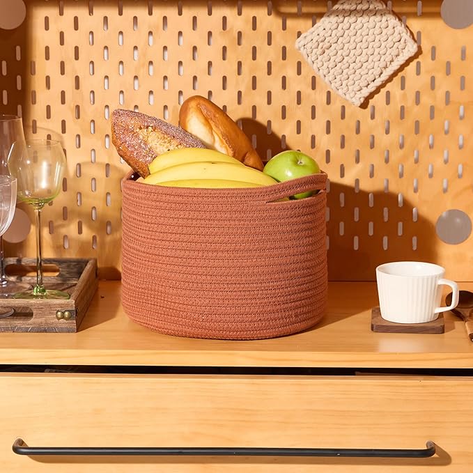 Small Basket for Organizing | Cube Shelf Closet Storage Baskets | 9.7×9.7×7.1” - Image 5